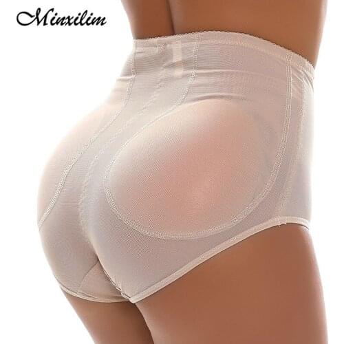 Sexy Hip Butt Lifter Silicone Padded Panties Shapewear Women Body Modeling Shapers High Waist Shaper Briefs Women Underwear