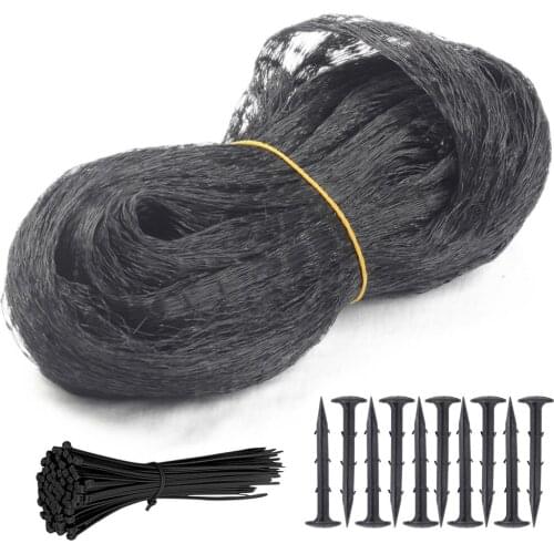 Net Leaf Cover For Fallen Leaves Skimmer Mesh UV Resisting Ground Spikes Cable Ties