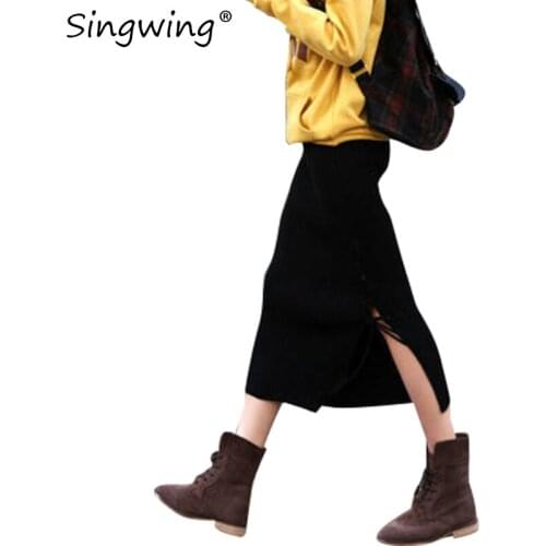 Женские трикотажные юбки Singwing China At AliExpress