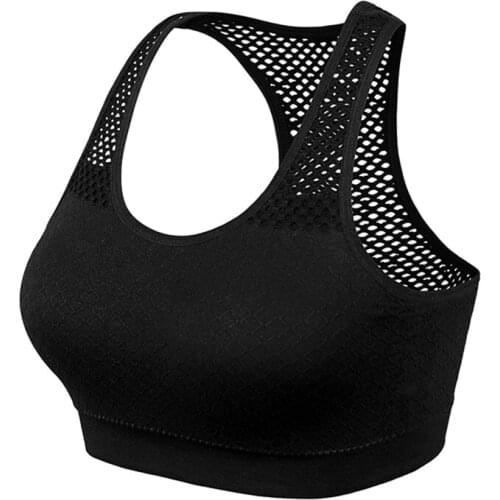Yoga Sports Top Ladies Running Fitness Breathable Sports Bra Sweat Absorbent Shockproof Thickened Sports Bra Top
