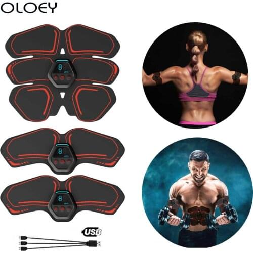 Electro Muscle Stimulation Abdominal Stimulator Electroestimulador Muscular Hip Trainer Body Slimming Fitness Massage Gym EMS