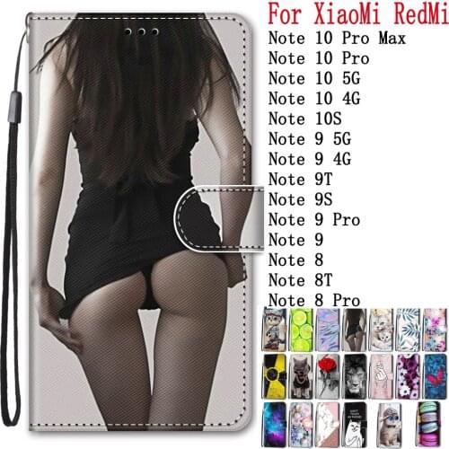 Sunjolly for XiaoMi RedMi Note 10 Pro Max Note 10 Pro 5G 4G 10S 9 8 8T 9T Pro Flip Wallet PU Phone Leather Case Cover coque capa