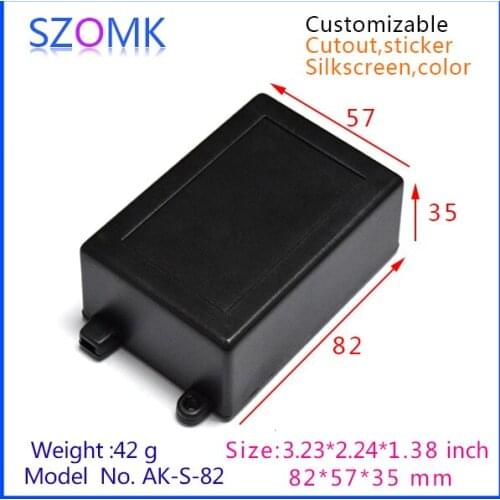 Szomk abs plastic box instrument enclosure (1 pcs) 82*57*35mm wall mounting plastic electrical junction box plastic housing