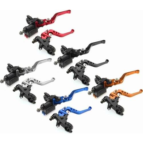 7/8'' Universal Motorcycle Brake Levers Master Cylinder Reservoir Set for Yamaha High Class Quality Very Durable