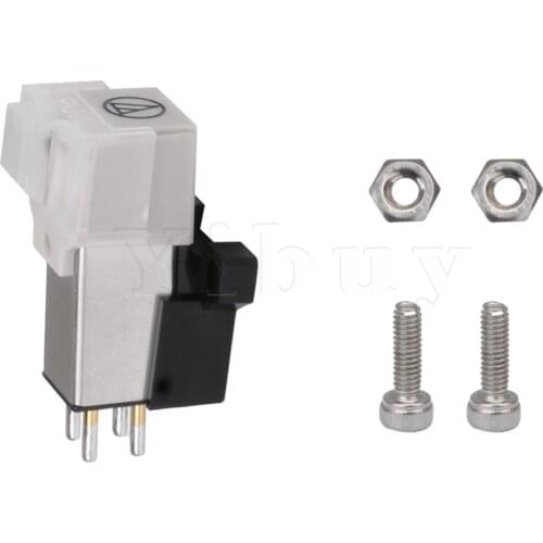 Yibuy White Mount Conical Stylus Turntable Cartridge Turntable Phono Cartridge Part