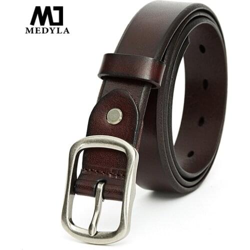 MEDYLA woman belt with classic buckle New sweetheart buckle with adjustable ladies luxury brand cute thin belt high quality punk