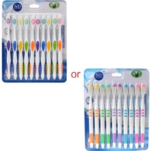 10pcs Ultra Soft Bamboo Charcoal Nano Toothbrush Tooth Brush Oral Health Care