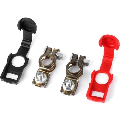 1 Pair Black Red 12V Car Battery Quick Release Battery Terminal Connector Clamps