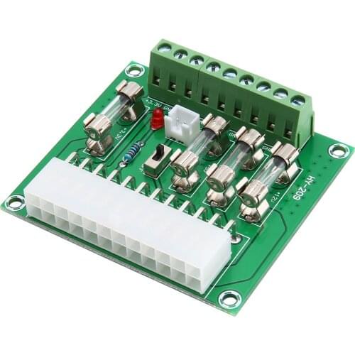24/20-pin ATX Computer PC Power Supply Breakout Board Adapter Extension Module DIY Kits for desktop computer