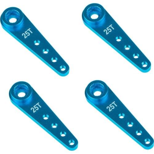 4PCS 37Mm 25T Metal Extension Steering Servo Arm Horn for RC Car Crawler Parts