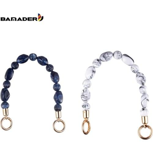 BAMADER Short High Quality Acrylic Shoulder Strap Bead Bag Handle 36CM Fashion Women Bag Strap Resin Hand Strap Bag Accessories