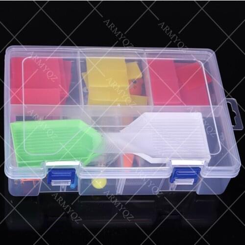 Bottles Diamond Painting Cross Stitch Accessories Tool Double layer Box Container Diamond Storage Box Case Embroidery Mosaic