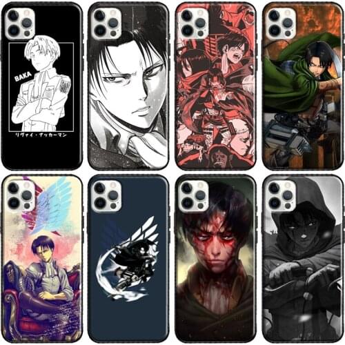 Levi Ackerman Attack On Titan Phone Case For Apple iPhone 11 Pro Max 12 mini X XR XS Max 8 7 Plus SE 2020 Cover Shell