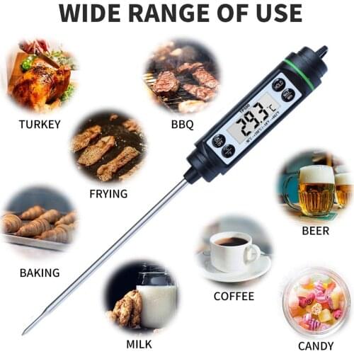 Digital Meat Thermometer Cooking Food Kitchen Bbq Probe Water Milk Oil Liquid Oven Digital Temperaure Sensor Meter Thermocouple