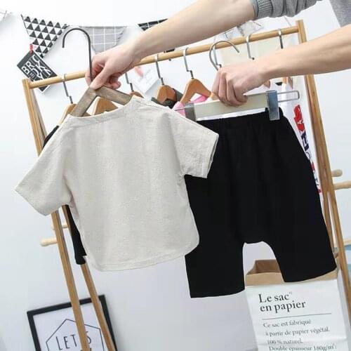 2 3 4 5 6 7 8 9 10 Kids Clothes Active Boys Sets Summer Short Sleeve t Shirts+Shorts Suits Pants 2 Pieces Clothing Children 2019