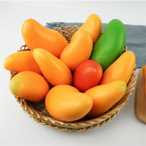 Simulation mango fake fruit model hotel bar cafa store shop restaurant store shop decor Artificial faux tropical fruit props toy