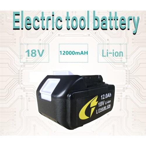 Power Tool Battery Rechargeable Battery 18 V 12000ah Lithium Ion for Makita 18v Battery BL1830 BL1840 BL1850 BL1860