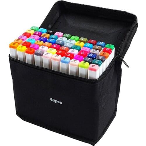 Touchliit 6th Generation Art Markers Brush Pen Set Durable Sketch Alcohol Based Marker Dual Head Manga Drawing Pens Art Supplies