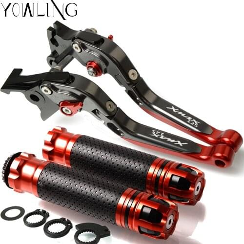Motorcycle Adjustable Folding Brake Clutch Levers Handlebar Hand Grips For YAMAHA X-Max 125 XMAX 125 2009-2019 2016 2017 2018