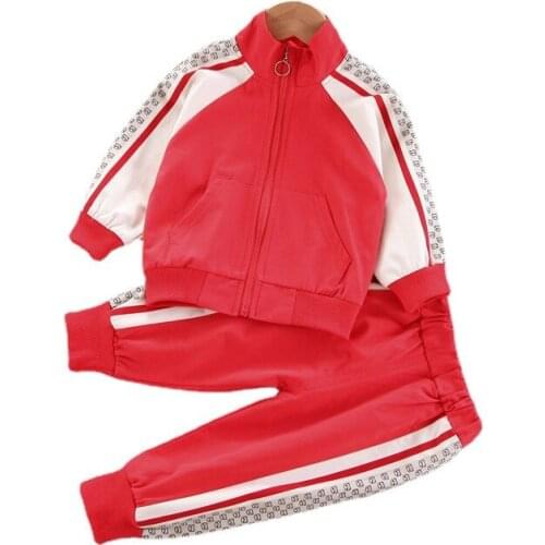 New Autumn Baby Boys Fashion Clothes Children Cotton Zipper Jacket Pants 2Pcs/Sets Toddler Casual Costume Kids Girls Sportswear