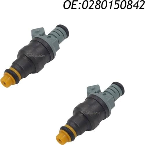 New 2PCS OE 0280150842 Fuel Injector 1600cc 152lb/hr For Mazda RX7 Chevy 0280150842