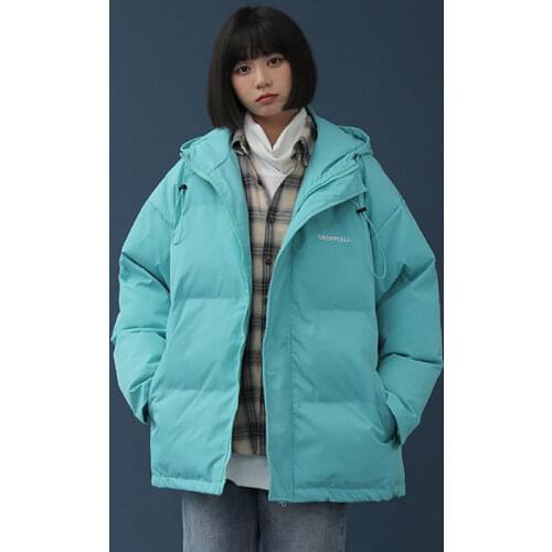 Oversized Hooded Winter Coat Thicken Warm Womens Parka Jacket Korean Cotton Padded Women Coats 2021 Loose Female Snow Outwear