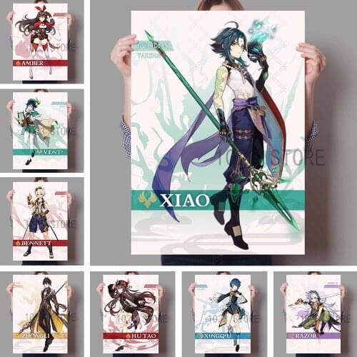 Japanese Anime Poster Genshin Impact HD Canvas Painting Printing Art Wall Decoration Modern Home Children Room Decor Pictures