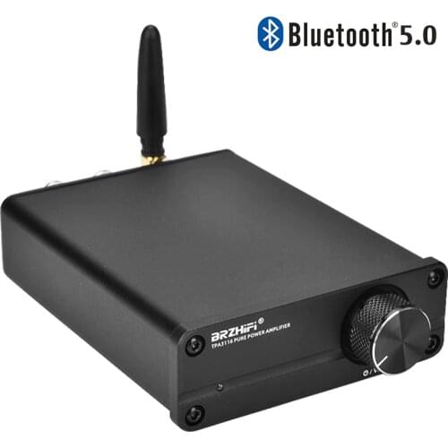 Mini Portable Amplificador Audio TPA3116 Pure Power Hifi Stereo Amplifier Bluetooth 5.0 50Wx2 Sound Speaker Home Amplifier