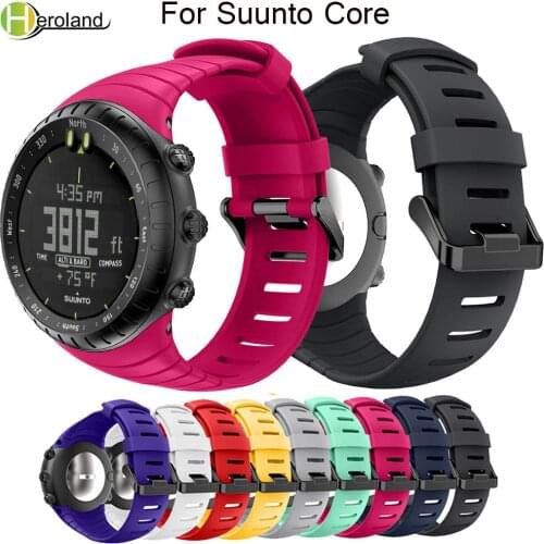 Sport Watch band strap for suunto core bracelet Replacement soft silicone Wristband wrist strap Watchbands Smart Accessories new