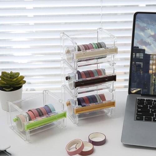 Creative and paper tape cutter office stationery transparent tape holder tape dispenser