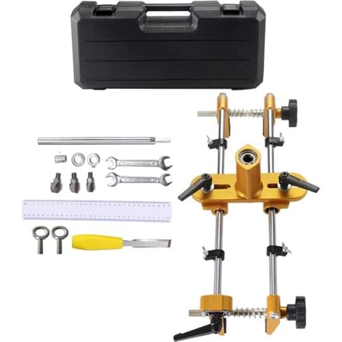 Solid Wood Door Opener Locksmith Woodworking Door Lock Mortiser Installation Mortising Jig Tool Wood Slotting Machine 18/20/22MM