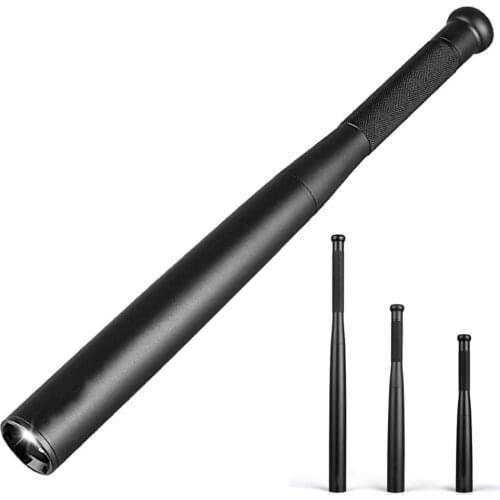 Baseball Bat LED Flashlight Rechargeable Multi-function Security Mace Hard Handheld Self-defense Torch Light