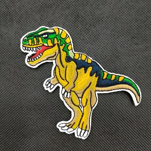 Tyrannosaurus Rex Dinosaur (Size:9.8x9.6cm) Sew on Iron on Embroidered Cloth Fabric Sticker Children Apparel Decor Patch