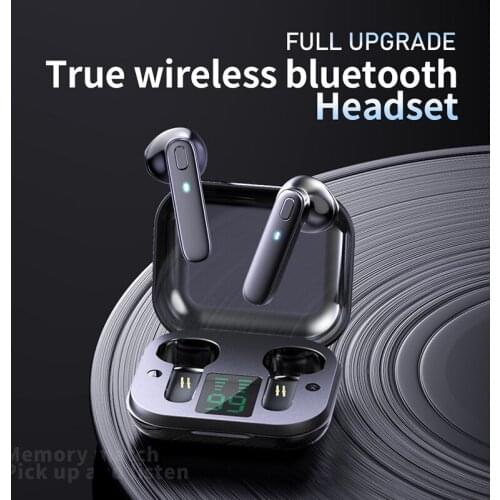 TWS Earphone Bluetooth-compatible 5.0 Wireless Headset Deep Bass Earbuds True Wireless Stereo Headphone With Mic Sport Earphone