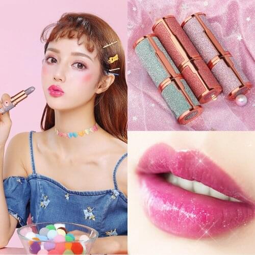 High Quality Moisturizing Lipstick with Changing Color Glitter Lipstick Long Lasting Non Stick Cup Suit for Daliy Life Travel