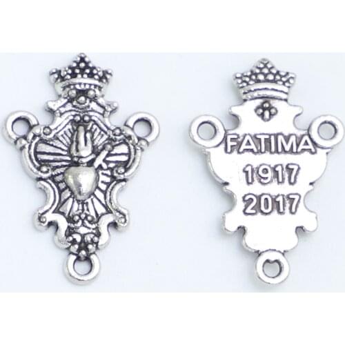 100pcs of Metal Fatima Rosary Centerpiece