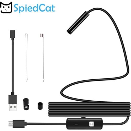 7mm Mini Lens Endoscope 1/1.5/2/3.5/5/10M Soft Cable MicroUSB Borescope Inspection Camera Snake Camera For Android