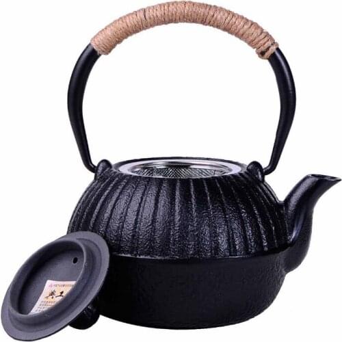 Tea teapot small pumpkin cast iron pot Japan southern pot irons no coated teapot teapot 550ML