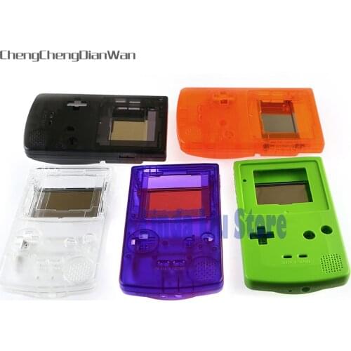 ChengChengDianWan 6sets/LOT colorful shell for GBC gameboy color with plastic screen len with full button