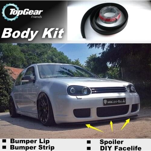 Bumper Lip Deflector Lips For Volkswagen VW Gol Parati Pointer Saveiro Voyage G2 G3 G4 G5 Spoiler Skirt / Body Kit / Strip