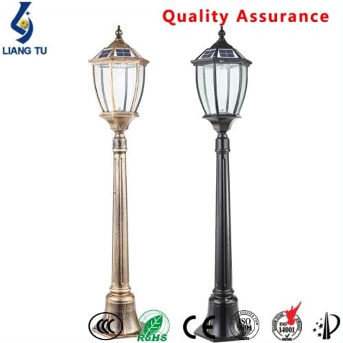 Decoration cast aluminum garden lighting pole for garden lamp post in pathway