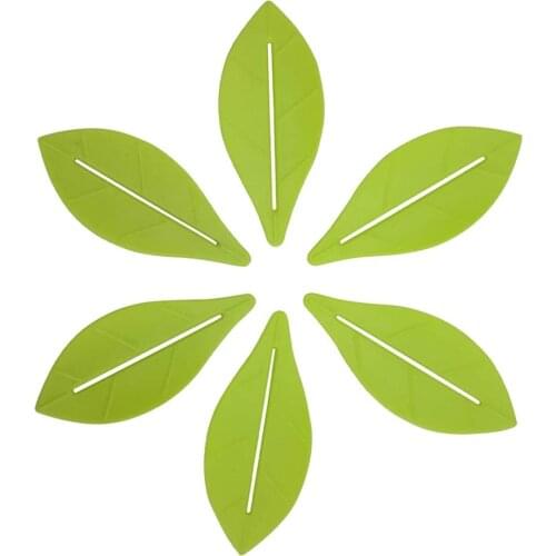 Toothpaste Tube Squeezer Dispenser Plastic 6 Pack ,Leaf shape ,Eco-friendly Material,Smart Chioce for Home