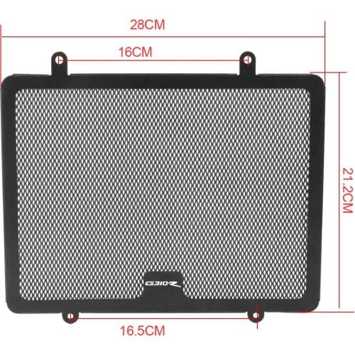G310R Motorcycle Radiator Grille Protection Cover Guard Protector For BMW G310GS G310 R / G310 GS Aluminum Black