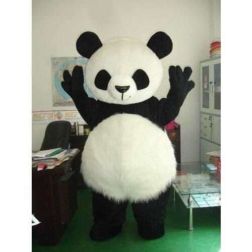 Panda Bear Mascot Costume Suits Cosplay Party Dress Outfit Promotion Carnival Easter Adult Fursuit Birthday Hallowen Gift Unisex