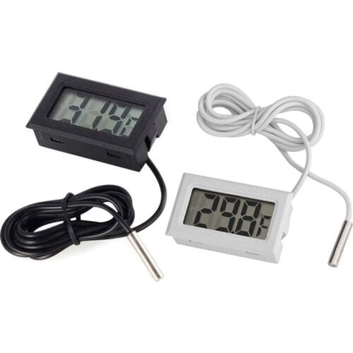 Mini Waterproof LCD Digital Thermomete Aquarium Electronic Precision Fish Tank Temperature Convenient Measuring Tool with Probe