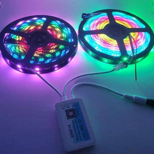 Bluetooth Music Pixel Controller SP601E for Addressable WS2811 SK6812 Dream Colour LED Pixels Strip Light DC 5V-24V