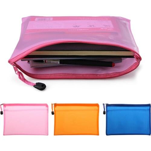 1Pc Folder for documents Capacity A5 Zipper File Pocket Storage Organizer Office School Waterproof Drop Shipping
