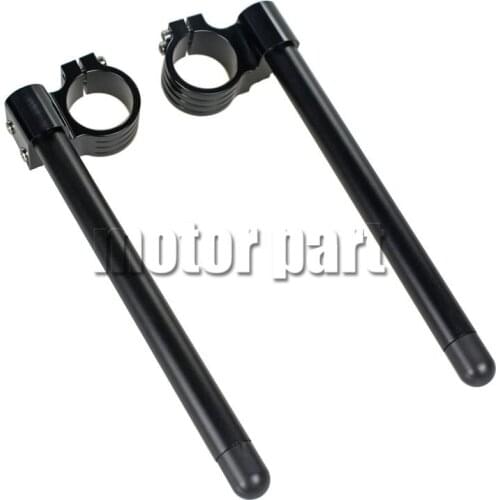 For Ducati 750SS 900SS Full/Half Fairing Monster Motorcycle Fork Tube 53mm Clip-ons Handle Bar CNC Riser Handlebar Black Color
