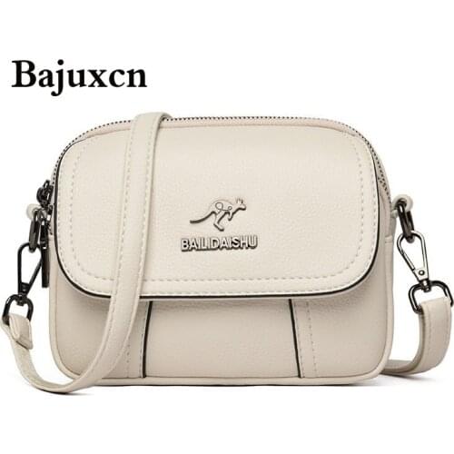 Luxury womens bag 2021 new high-quality soft PU leather ladies shoulder messenger bag designer multi-layer double zipper bag