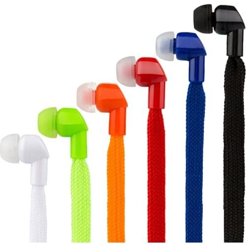 Shoelace Earphones Super Bass Headphones Headset Stereo Earbuds Running Earpieces